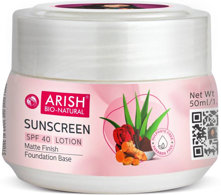 ARISH BIO-NATURAL Sunscreen spf40 lotion - SPF 40 Price in India