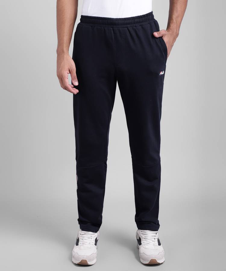 Solid Men Pink Track Pants