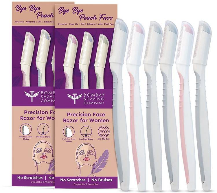 BOMBAY SHAVING COMPANY Face Razor For Women | For Easy & Safe Facial Hair Removal and Eyebrow Shaper