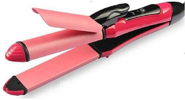 TrustShip 2 In 1 Hair Straightener Professional Hair Straightener & Curler Straightener Best Quality Pink Color Small Size 2 in 1 Ceramic Hair Straightener And Curler For Womens Hair Straightener Price in India