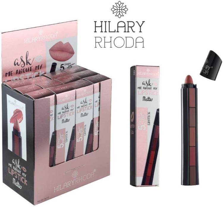 Hilary Rhoda Ask Me About 5 Step Matte Lipstick {Multicolor} Price in India