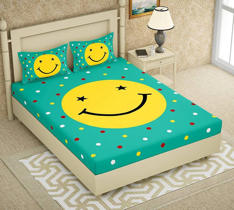 PSCHOICE 210 TC Cotton Double Cartoon Bedsheet