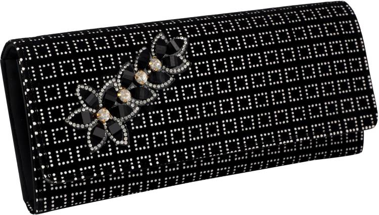 Casual, Party, Formal, Sports Black  Clutch Price in India