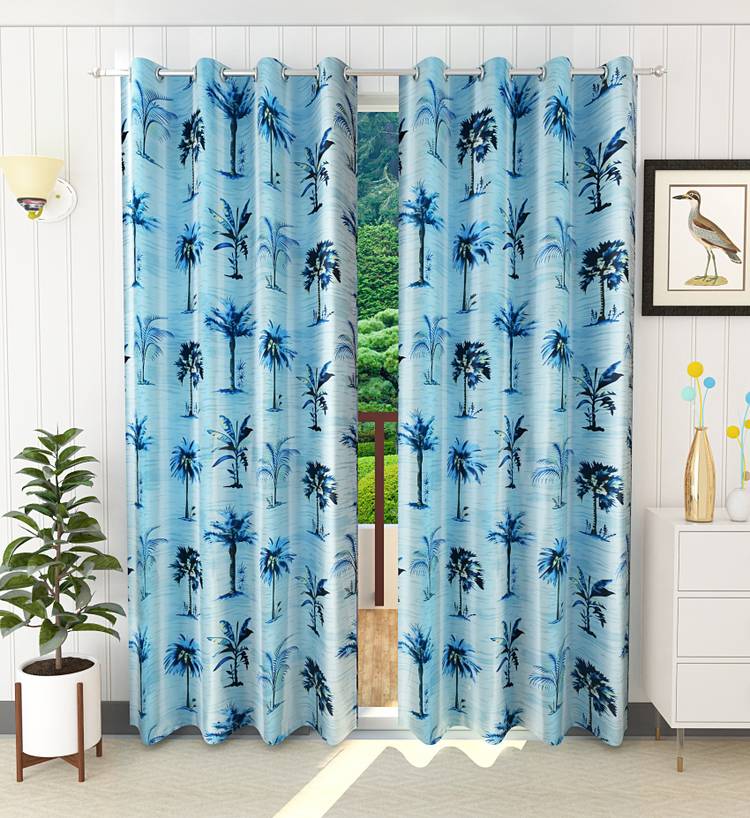 Flipkart SmartBuy 213.4 cm (7 ft) Polyester Door Curtain (Pack Of 2)