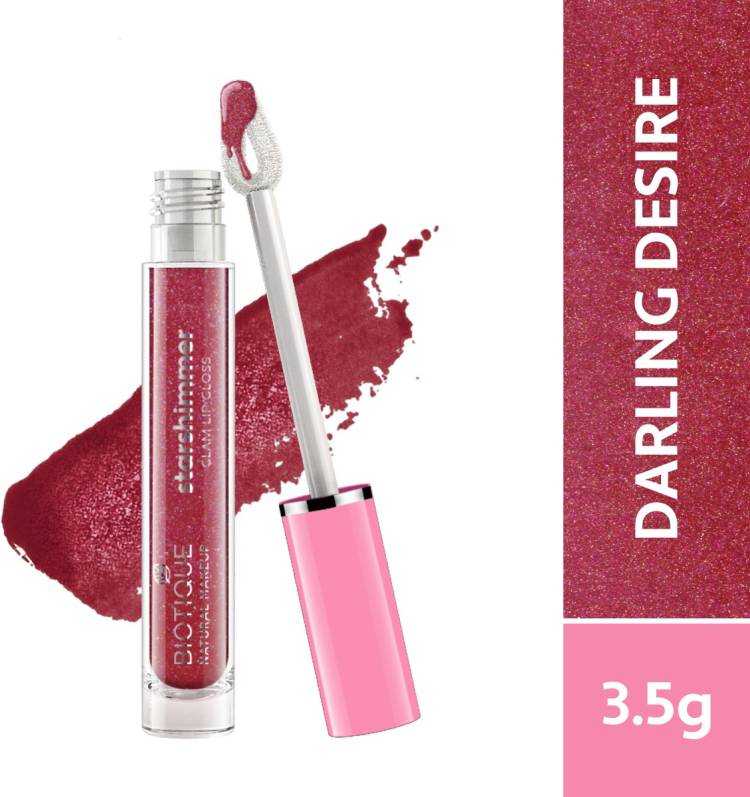 BIOTIQUE Starshimmer Glam Lipgloss, Daring Desire Price in India