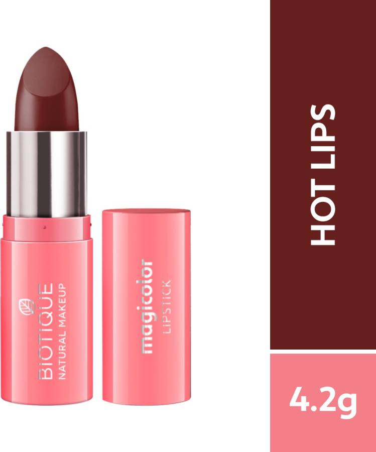 BIOTIQUE Magicolor Lipstick, Hot Lips Price in India