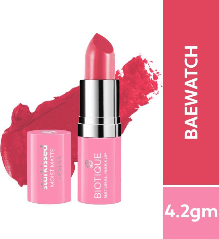 BIOTIQUE Starkissed Moist Matte Lipstick, Baewatch Price in India