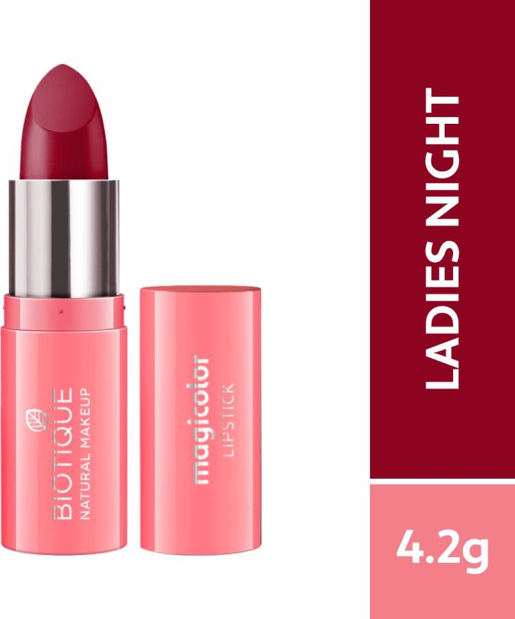 BIOTIQUE Magicolor Lipstick, Ladies Night Price in India