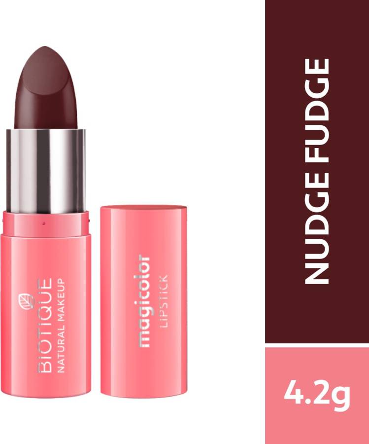 BIOTIQUE Magicolor Lipstick, Nudge Fudge Price in India