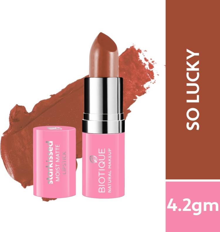 BIOTIQUE Starkissed Moist Matte Lipstick, Lady Luck Price in India