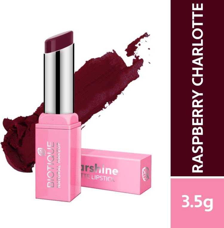 BIOTIQUE Starshine Matte Lipstick, Rasberry Charlotte Price in India