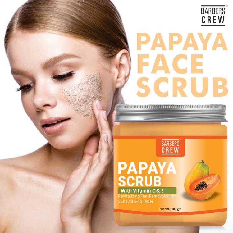 Barbers Crew Premium Papaya Facial  Scrub Price in India