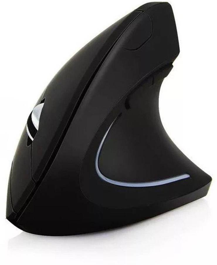 INVERSE Mouse Wireless Mouse 2.4GHz Game Ergonomic Design Vertical Mouse 1600DPI USB Mice (Black) Wireless Optical Mouse