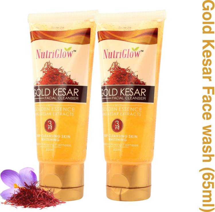 NutriGlow Gold Kesar Facial Cleanser (Pack of 2) Face Wash Price in India