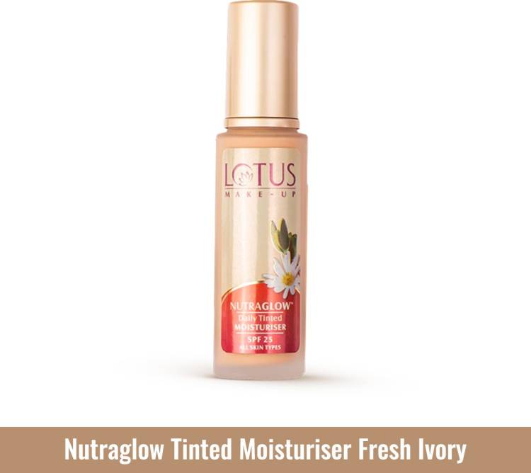 LOTUS HERBALS Nutraglow Daily Tinted Moisturiser SPF 25 - Fresh Ivory T2 Price in India