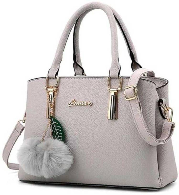 Women Grey Shoulder Bag - Extra Spacious Price in India