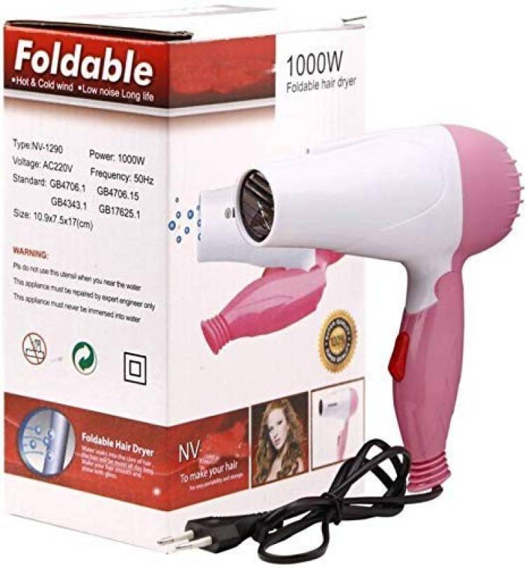 JHIMI NOVA NV658 1000W FOLDABLE HAIR DRYER FOR WOMEN & MEN HAIR DRYER Hair Dryer Price in India