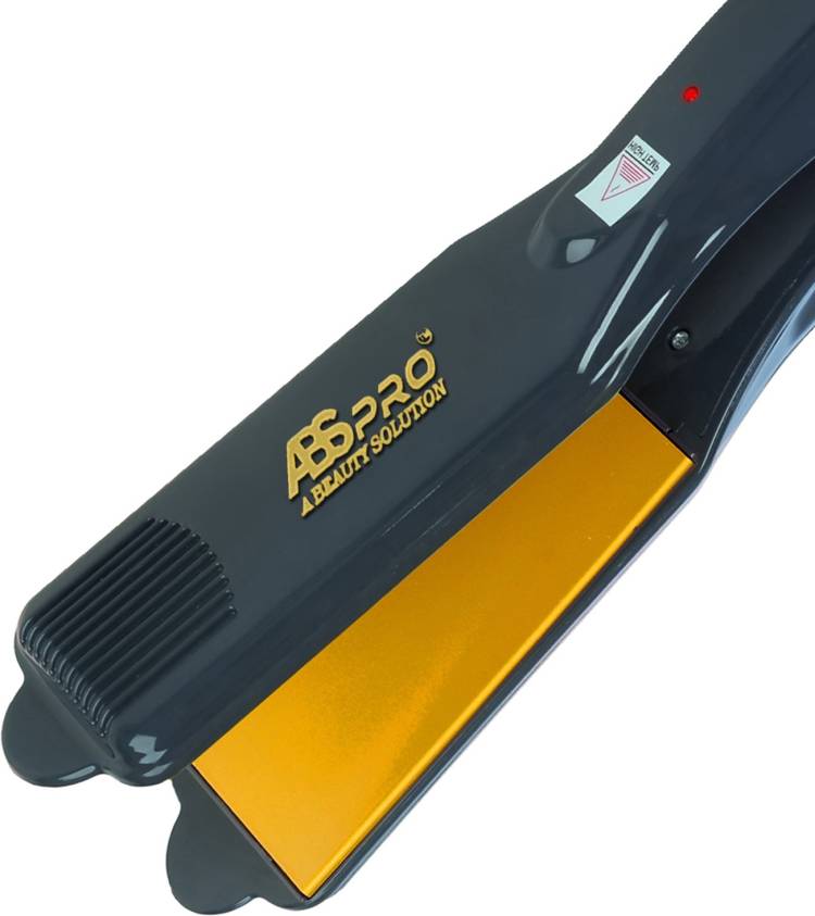 Abs Pro Professional Feel Hair Straightener With 4 X Protection Coating Gold Women's Straightening Styler Machine for Hair Saloon 4 X Protection Gold Coating Electric Hair Styler Corded Electric Hair Styler Hair Straightener Price in India