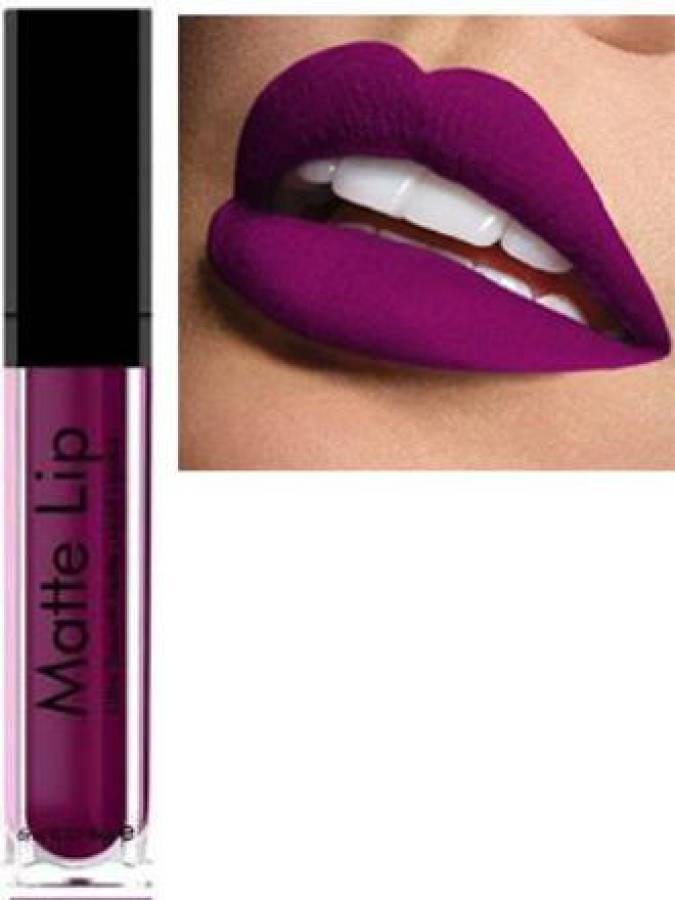 Beauty Women High Defination Smudge proof Waterproof Long lasting Liquid matte Lipstick Non Transfer Common Colour For Daily Use Beauty Purple colour Price in India