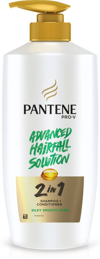 PANTENE Advanced Hairfall Solution, 2in1 Anti-Hairfall Silky Smooth Shampoo & Conditioner Shampoo Price in India