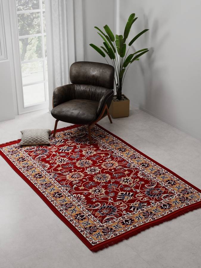 Raymond Home Red Polyester Carpet