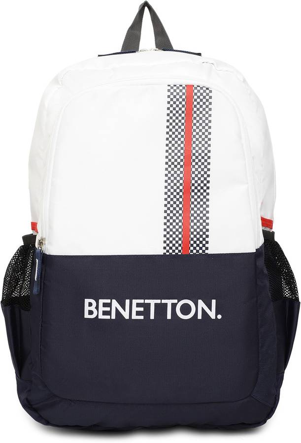 Small 18 L Laptop Backpack 18L White / Navy Laptop Backpack