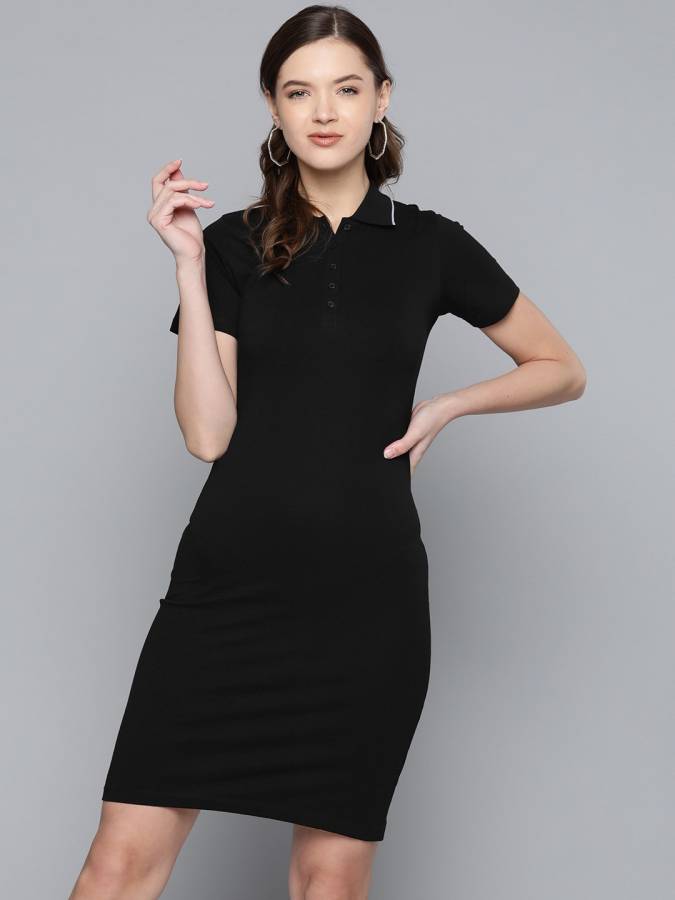 Women T Shirt Black Dress Price in India