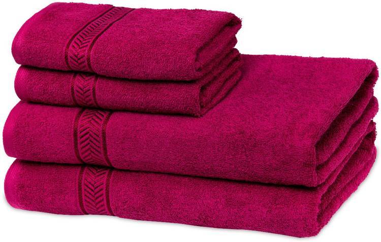 Modern Terry Cotton 450 GSM Bath, Hand Towel Set