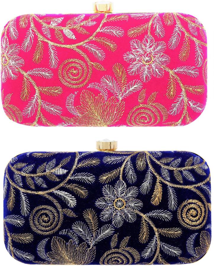 Party Multicolor  Clutch  - Regular Size Price in India