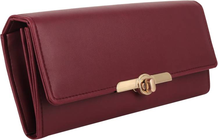 Casual, Party, Formal, Sports Maroon  Clutch  - Regular Size Price in India