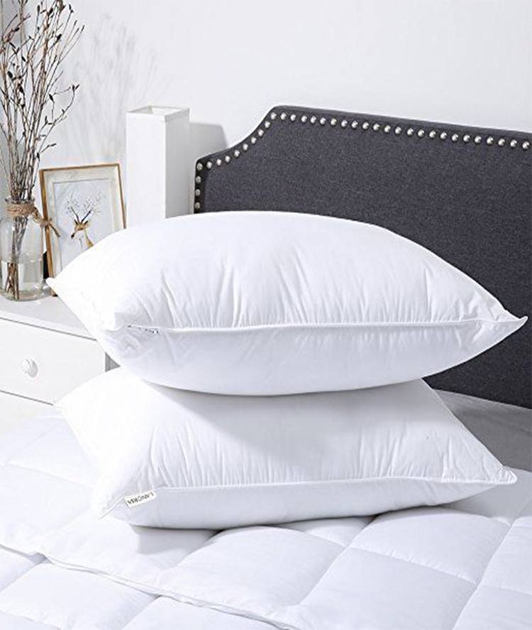 Trilochan Group Polyester Fibre Solid Sleeping Pillow Pack of 2