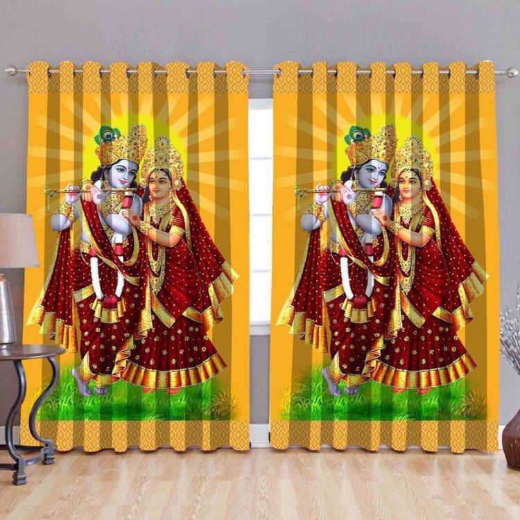 Panipat Handloom 213 cm (7 ft) Polyester Door Curtain Single Curtain