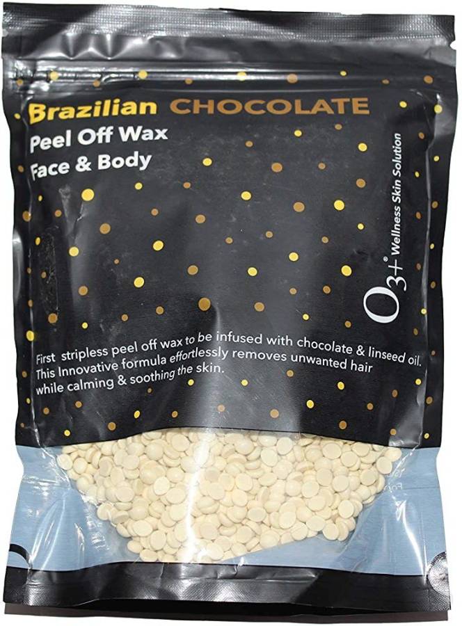O3+ Brazilian Chocolate peel off wax face & body Pack of 3 Wax Price in India