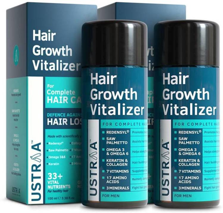 USTRAA Hair Growth Vitalizer (Set of 2) - 100ml Price in India, Full  Specifications & Offers 
