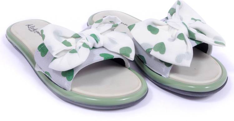 Women Green Flats Sandal Price in India