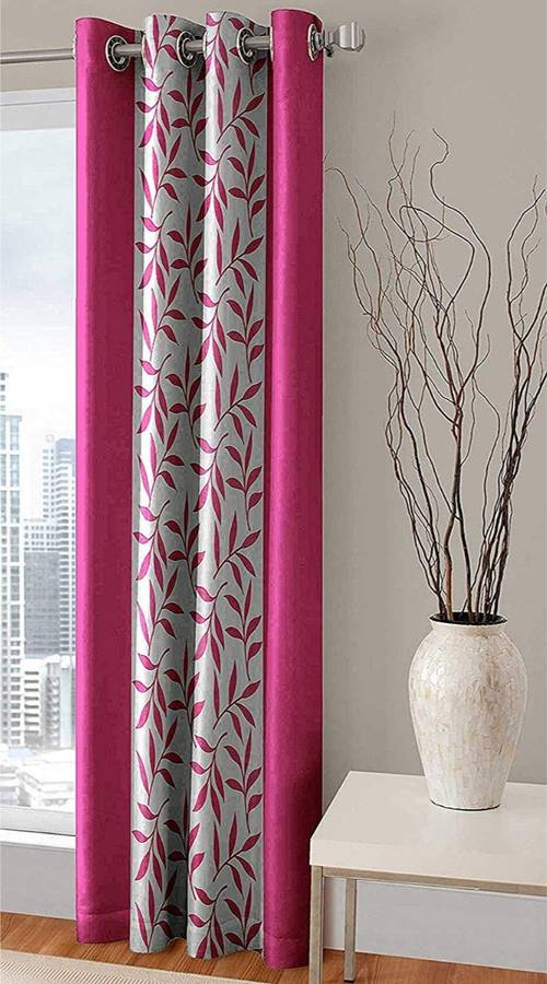 Shoolin Homes 213.36 cm (7 ft) Polyester Door Curtain Single Curtain