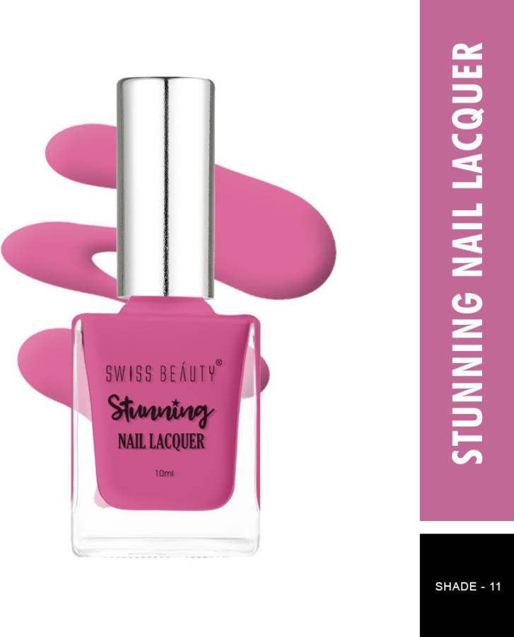 SWISS BEAUTY Stunning Nail Polish (SB-105-11) | Long Lasting | Rose Petals Price in India