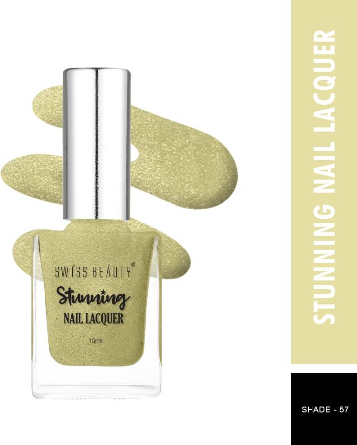 SWISS BEAUTY Stunning Nail Polish (SB-105-57) | Long Lasting | Lovely Olive Price in India