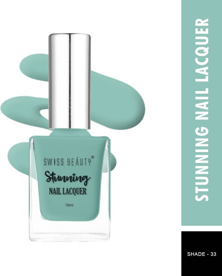 SWISS BEAUTY Stunning Nail Polish (SB-105-33) | Long Lasting | Green Onyx Price in India