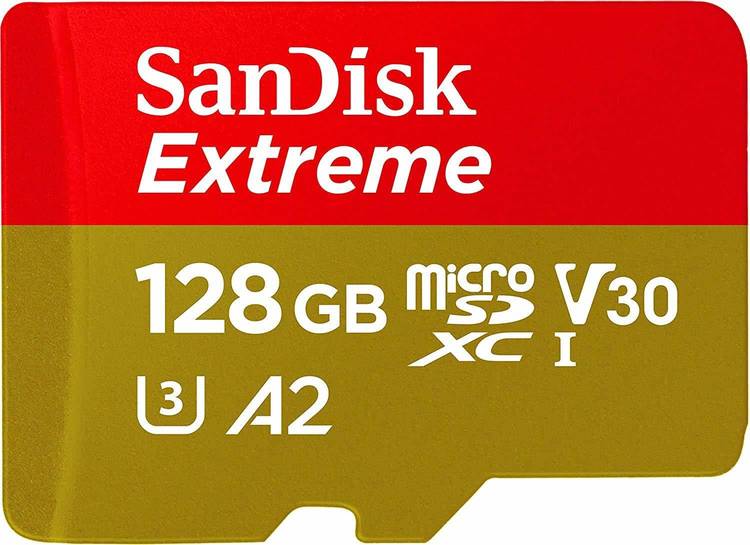 SanDisk Extreme microSD Card for Mobile Gaming 128 GB MicroSDXC UHS Class 3 160 MB/s  Memory Card