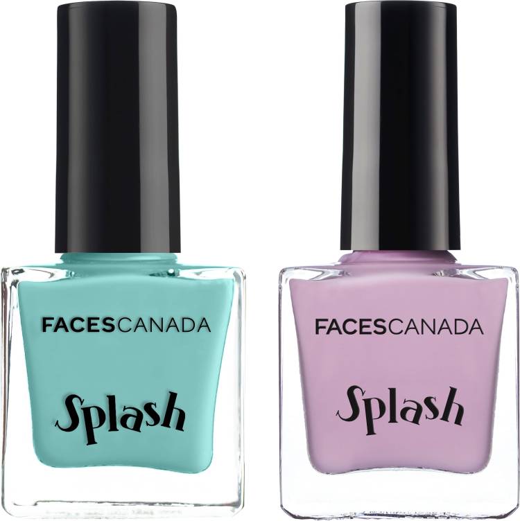 FACES CANADA Splash Nail Pack Of 2 Combo - Linty + Viola Linty + Viola Price in India