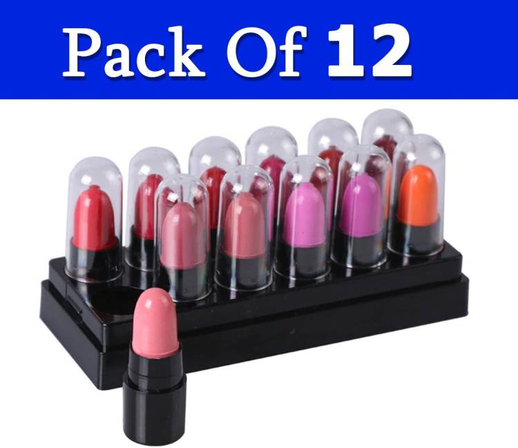 Color Diva The Popluler Type of Mini Lipstick Pack of 12 Price in India