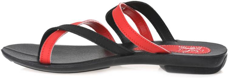 Women PU7036L Red Flats Sandal Price in India