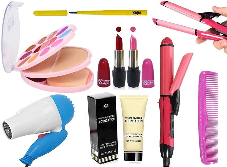 SWIPA Beauty and The Best Brushes With Makeup Kit Combo Price in India