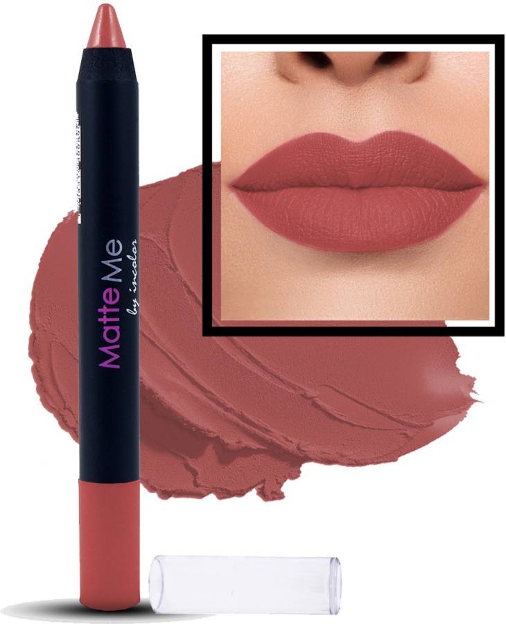 INCOLOR MATTE ME CRAYON LIPSTICK 03 NIGHT OUT Price in India