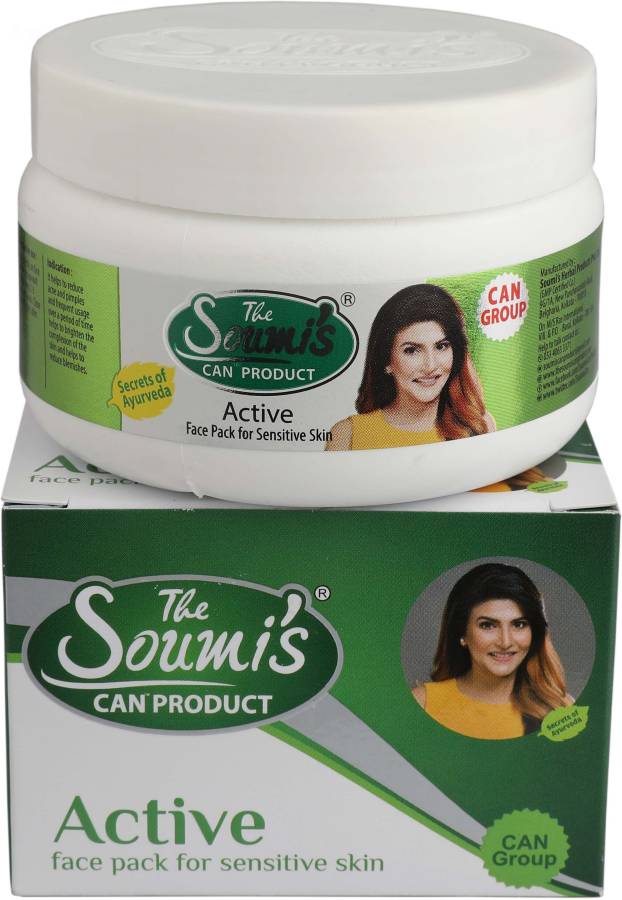 The Soumi's Can Product ACTIVE FACE PACK (FOR SENSITIVE SKIN) JAR Price in India