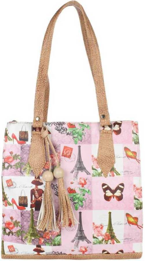 Women Pink Shoulder Bag - Extra Spacious Price in India