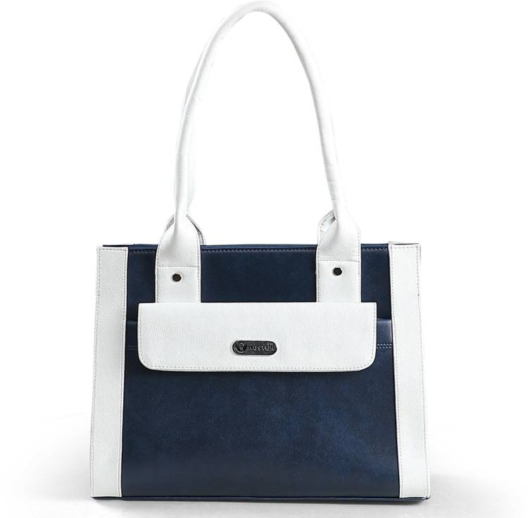 Women Blue, White Shoulder Bag Price in India