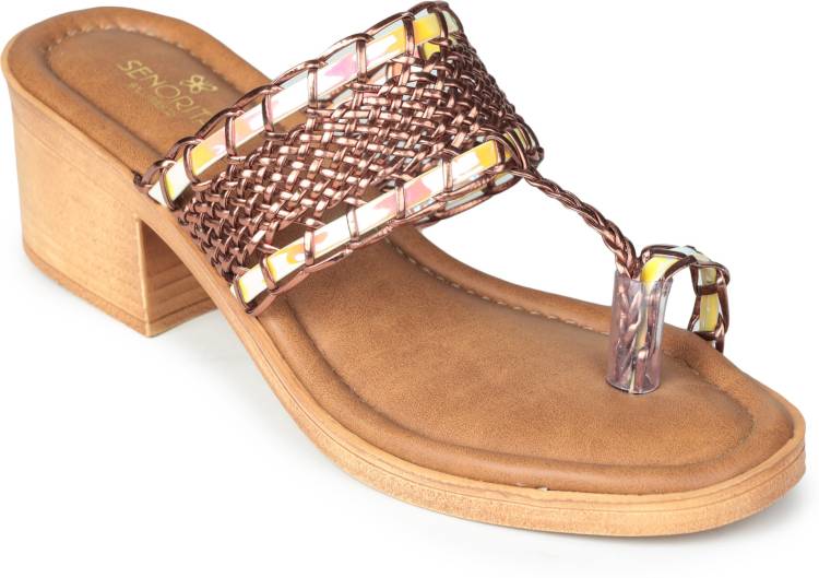 Women EMERY-2 Copper Flats Sandal Price in India