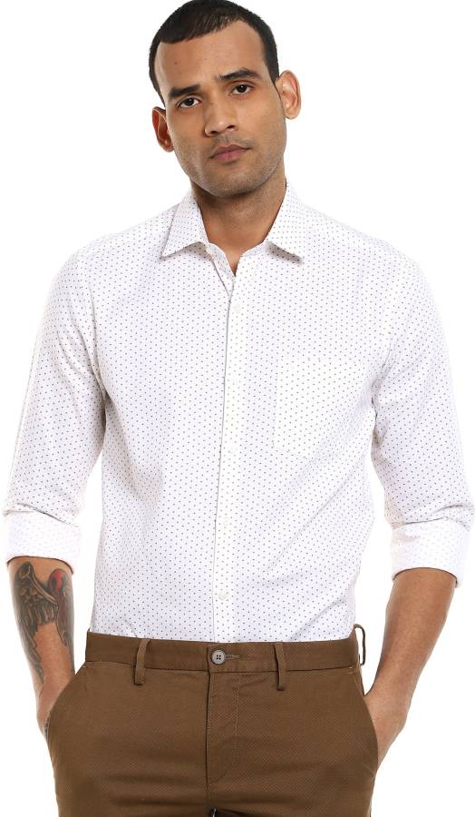 Men Slim Fit Printed Formal Shirt Price in India